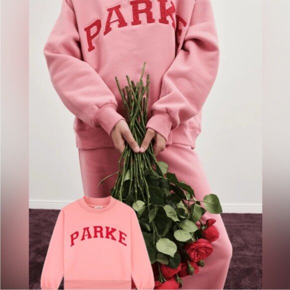 Parke Valentine's Day Mockneck Sweatshirt Pink Red XXL limited edition - Picture 6 of 7